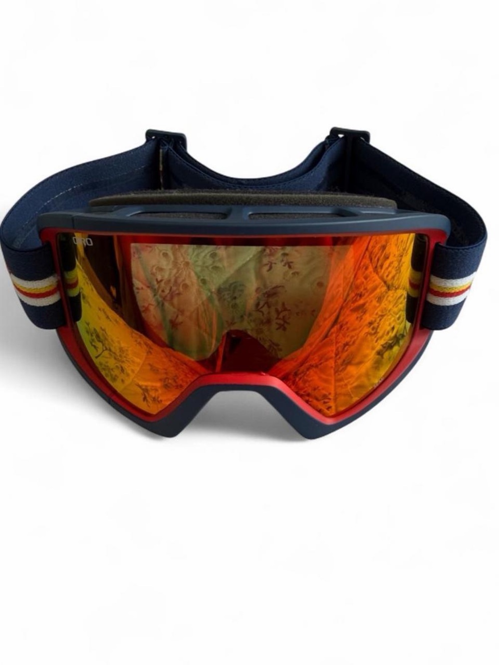 Giro Ski Goggles - Red Mirror Lens, Navy Frame